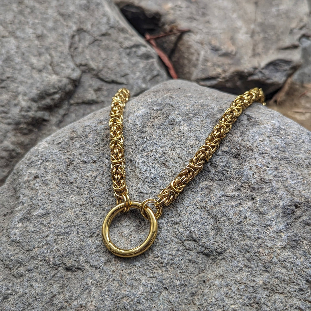 Viking King Chain (Gold) - Pendant - Horns of Odin