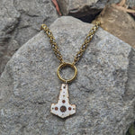 Viking King Chain (Gold + Silver) - Pendant - Horns of Odin