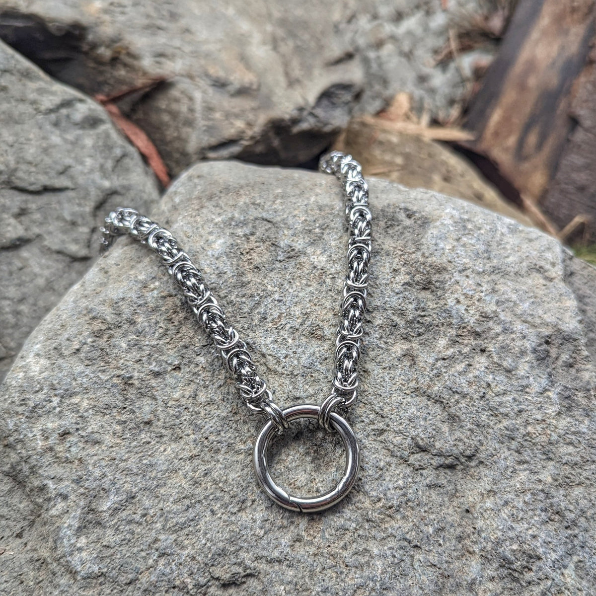 Viking King Chain (Silver) - Pendant - Horns of Odin