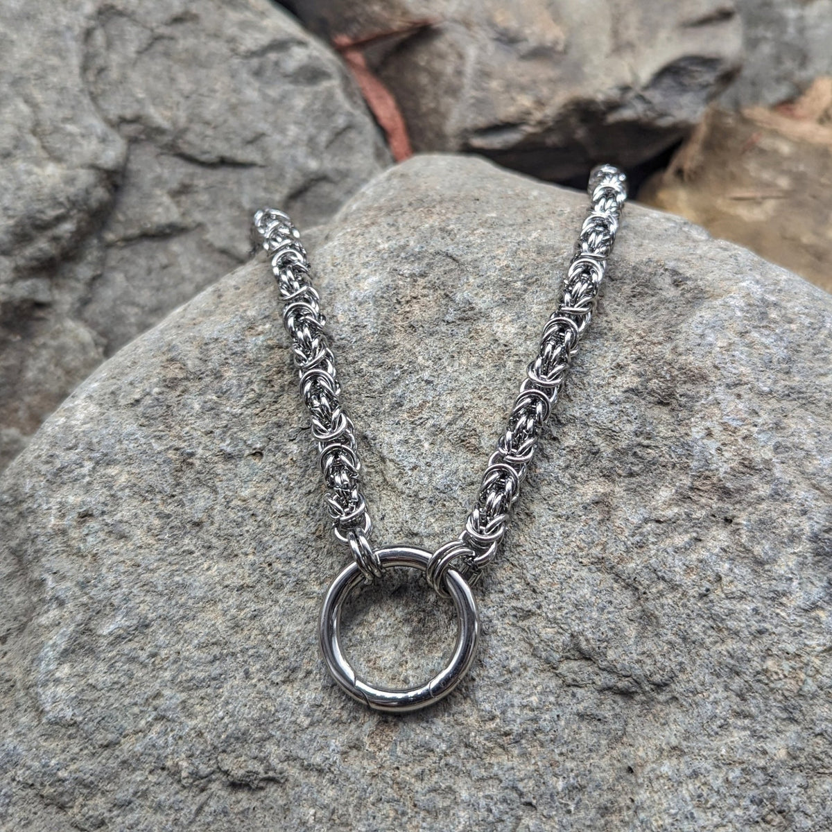 Viking King Chain (Silver) - Pendant - Horns of Odin
