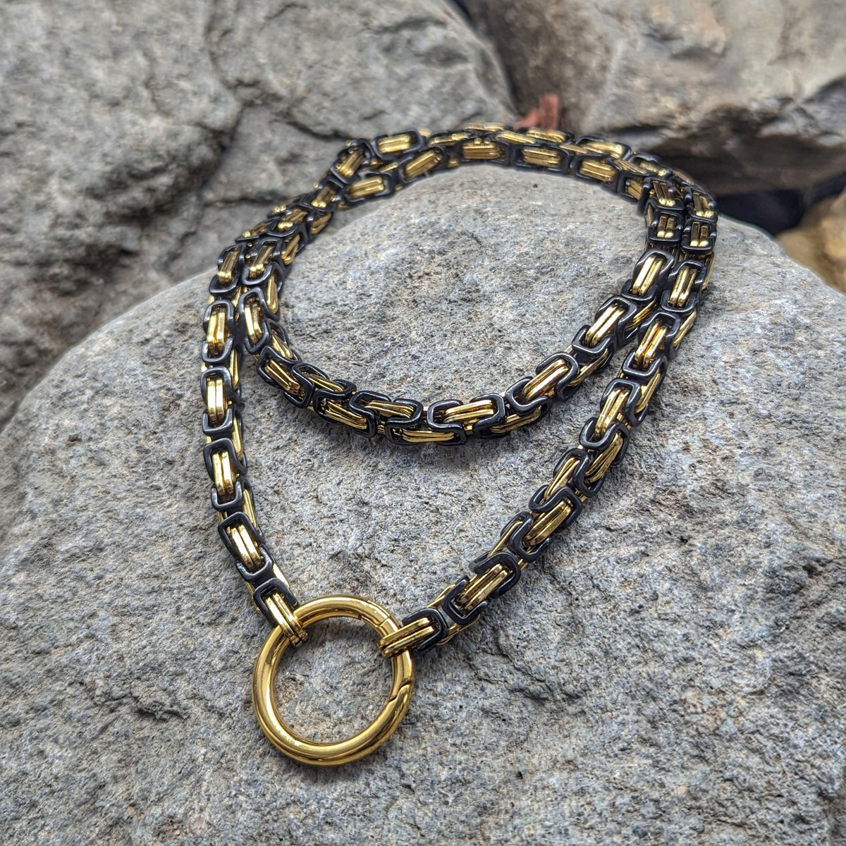 Aesir God Chain (Black + Gold)