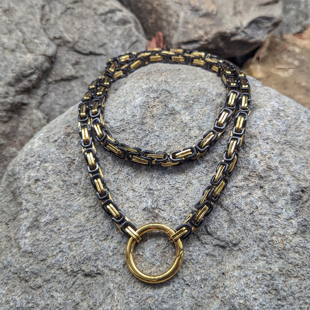 Aesir God Chain (Black + Gold)