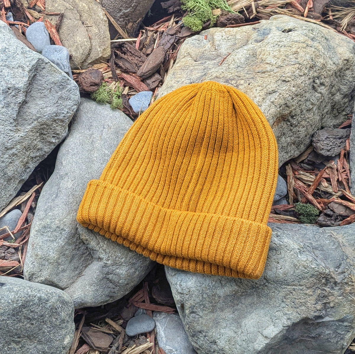 Wanderer's Merino Beanie - Mustard