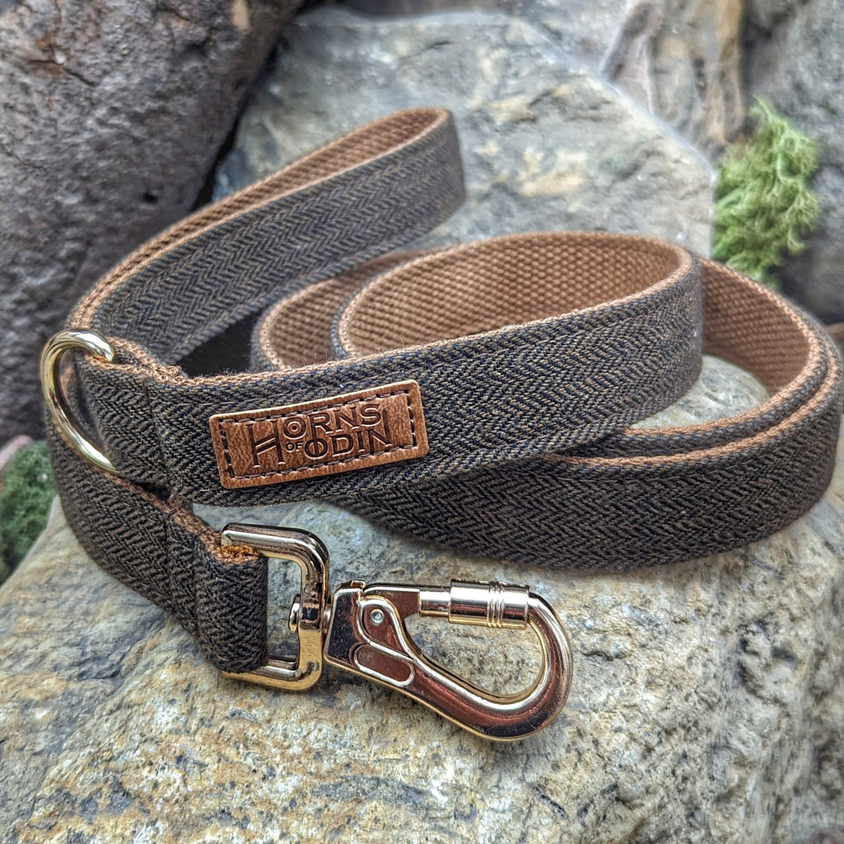 Fenrir's Collar, Bow Tie + Lead Combo - Horns of Odin