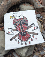 Blood Eagle Tee - White - T-Shirt - Horns of Odin