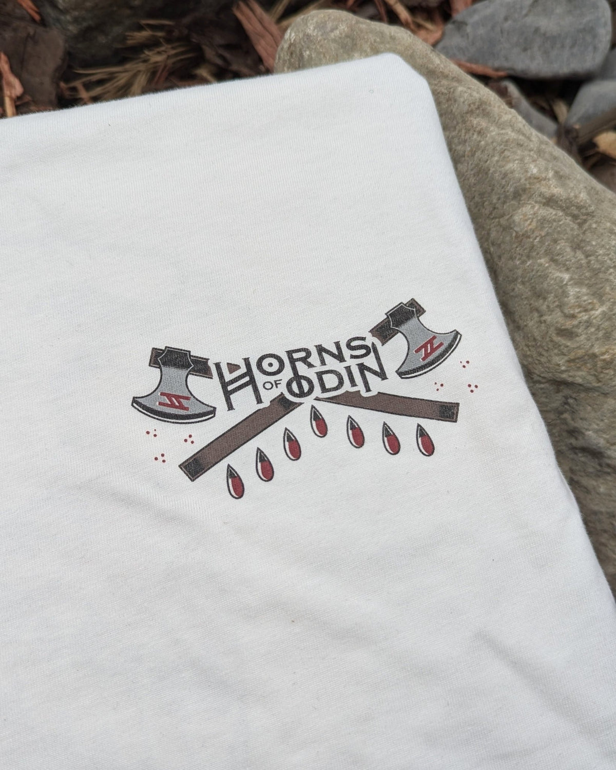 Blood Eagle Tee - White - T-Shirt - Horns of Odin