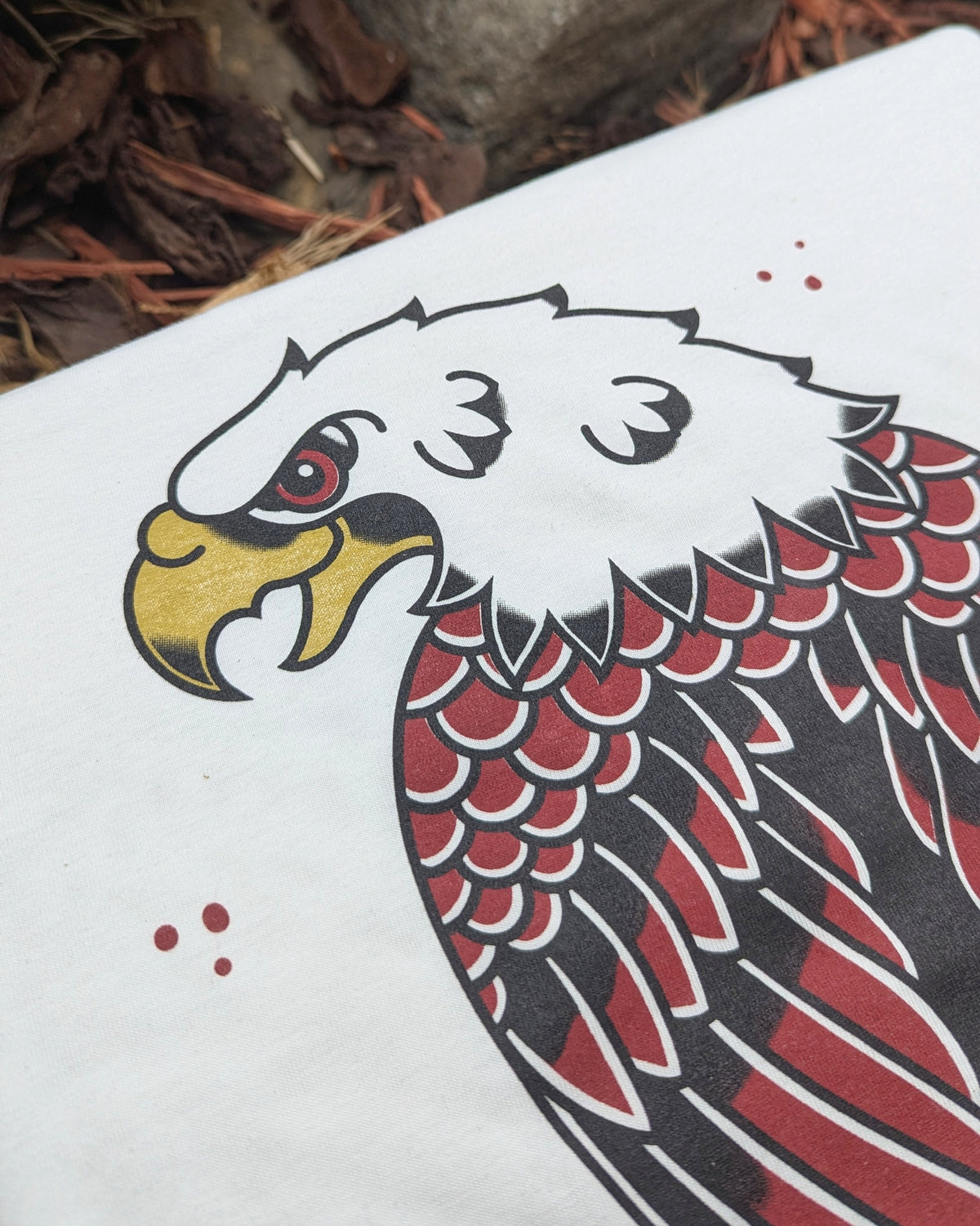 Blood Eagle Tee - White - T-Shirt - Horns of Odin