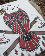 Blood Eagle Tee - White - T-Shirt - Horns of Odin