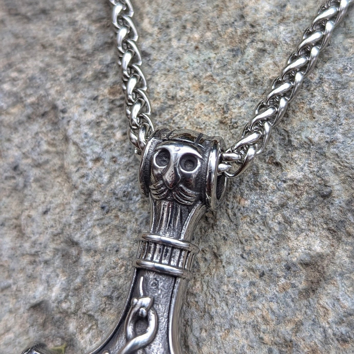 Warrior's Mjolnir (Charity Hammer) - Pendant - Horns of Odin