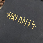 Runic Hoodie - Black - T-Shirt - Horns of Odin