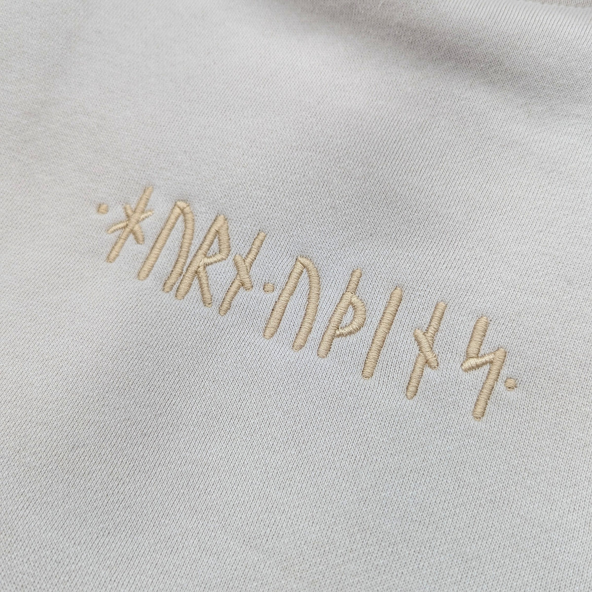 Runic Hoodie - Bone - T-Shirt - Horns of Odin