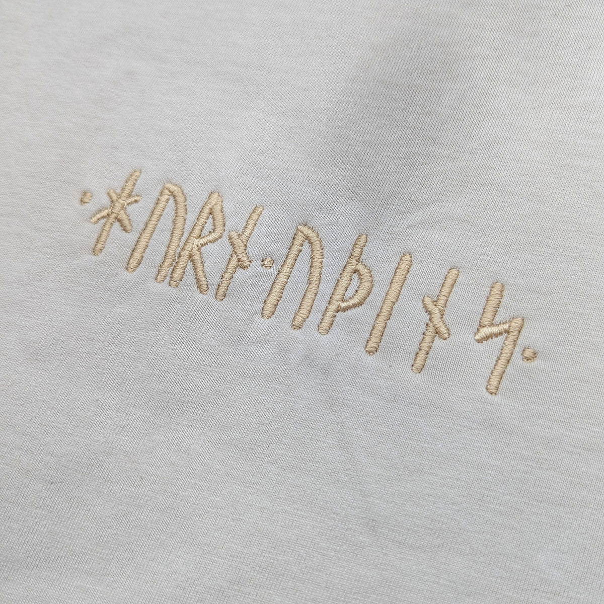 Runic Oversize Tee - Bone