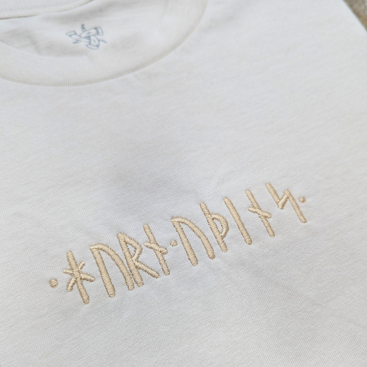 Runic Oversize Tee - Bone