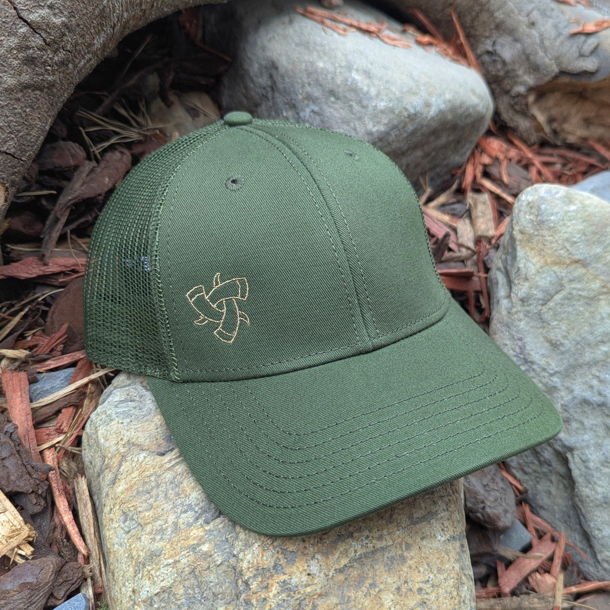 Horns of Odin Trucker Cap - Khaki - Horns of Odin