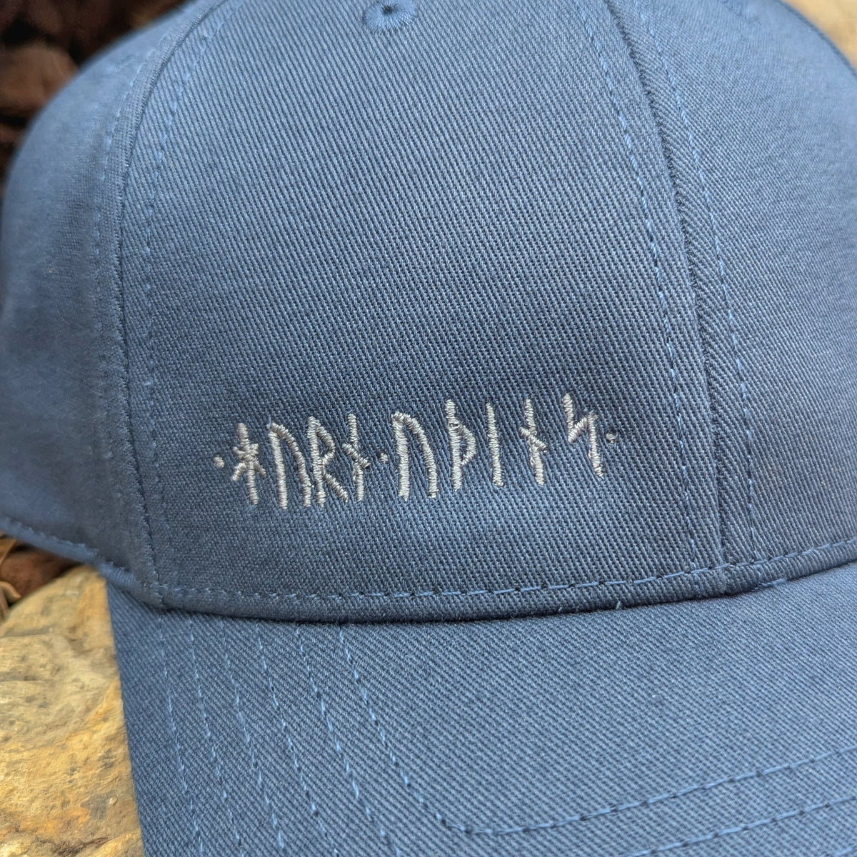 Runic Cap - Petrol Blue - Horns of Odin