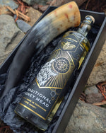 Viking Drinking Horn & Mead Gift Set - Drinking Horn Gift Set - Horns of Odin