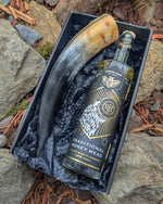 Viking Drinking Horn & Mead Gift Set - Drinking Horn Gift Set - Horns of Odin