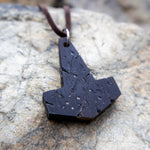 Battle Worn Buffalo Horn Mjölnir Pendant - Pendant - Horns of Odin