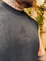 Bindrune Sleeveless - Faded Black - T-Shirt - Horns of Odin