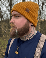 Wanderer's Merino Beanie - Mustard - Beanies - Horns of Odin