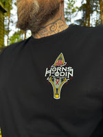 Seidr Odin Tee - Black - T-Shirt - Horns of Odin