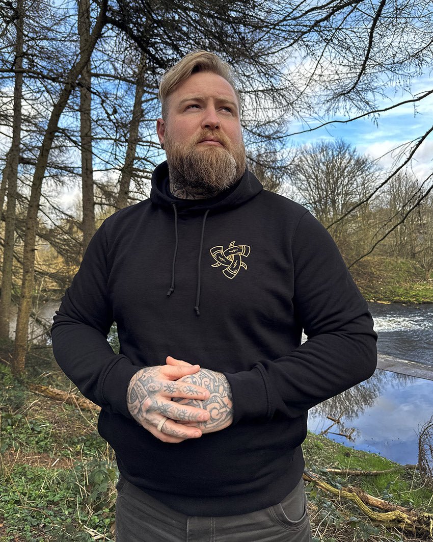 Horns of Odin Hoodie - Black - T-Shirt - Horns of Odin