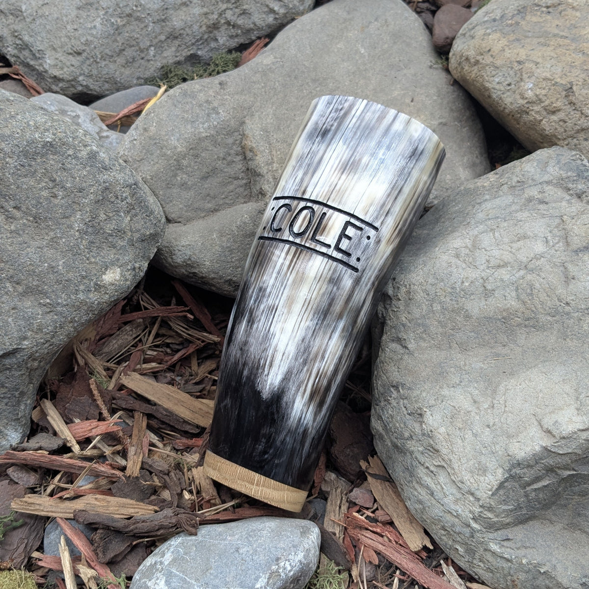 Horn Mug name in English Cole - A Grade