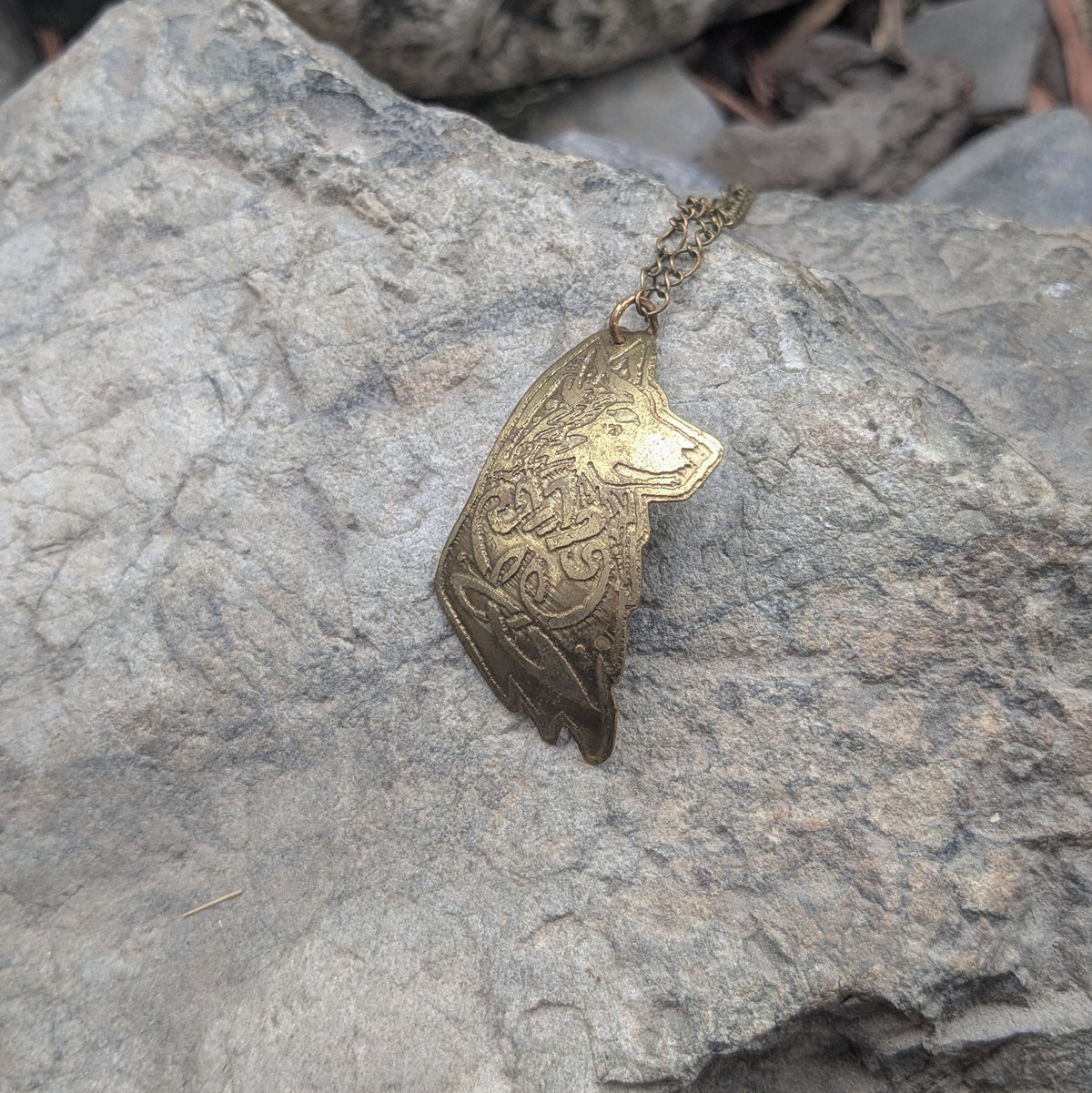Wolf Pendant - A Grade- Ready to ship