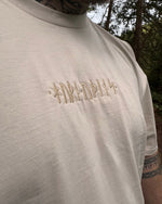 Runic Oversize Tee - Bone - T-Shirt - Horns of Odin