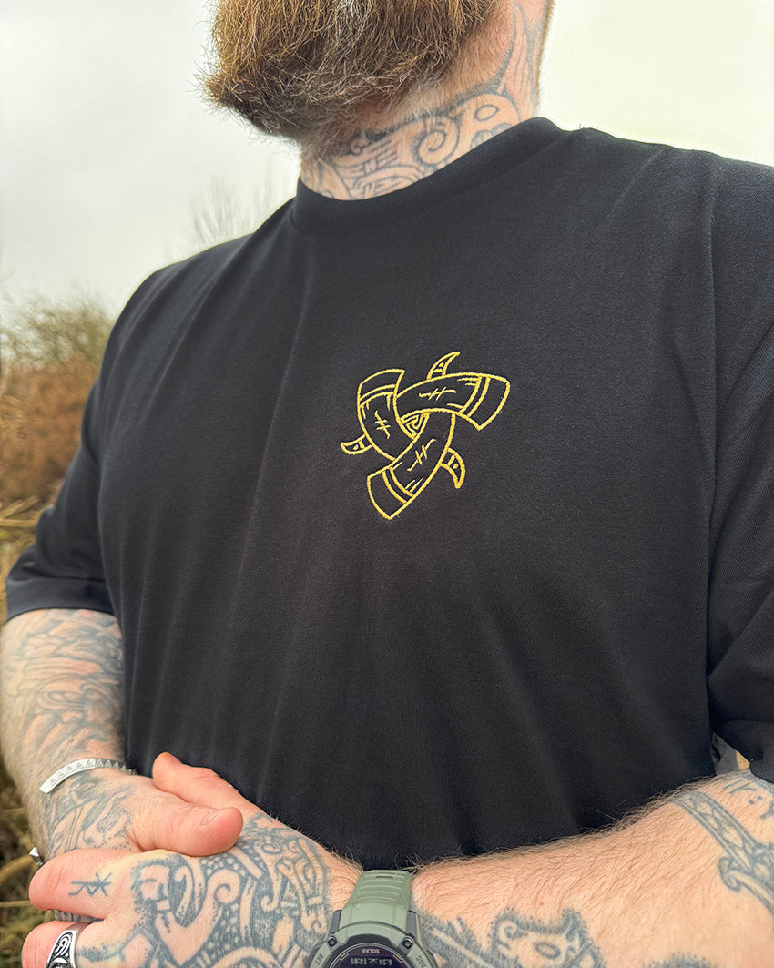 Horns of Odin Oversize Tee - Black - T-Shirt - Horns of Odin