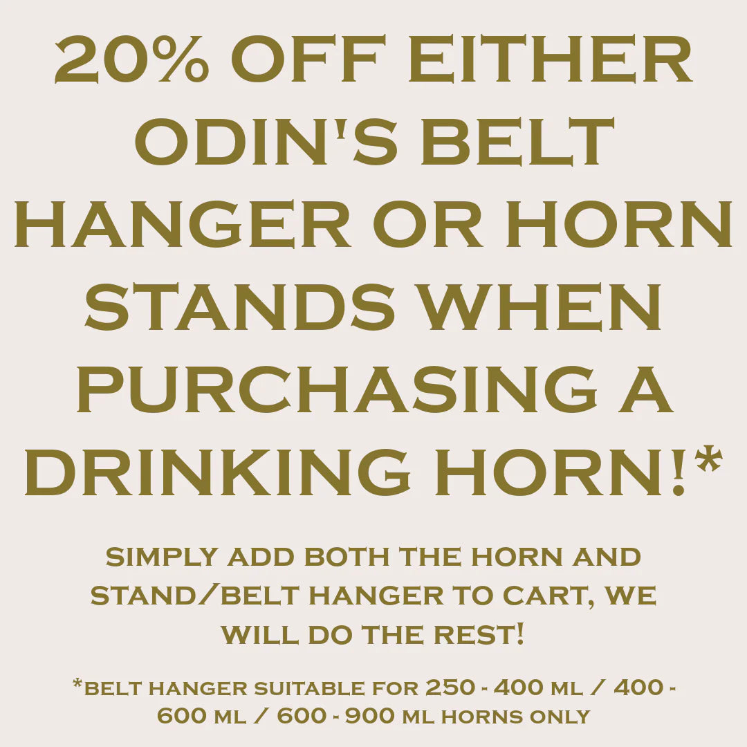 Berserker's Drinking Horn - Brass