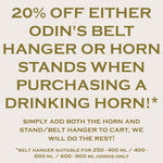 Berserker's Drinking Horn - Brass - Drinking horn - Horns of Odin