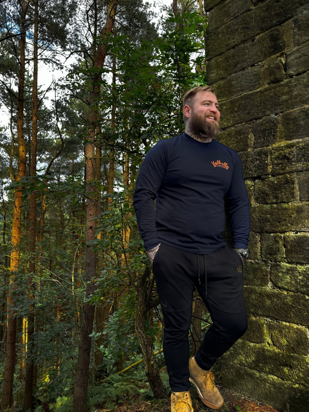 Resort: Valhalla Tee - Navy - T-Shirt - Horns of Odin