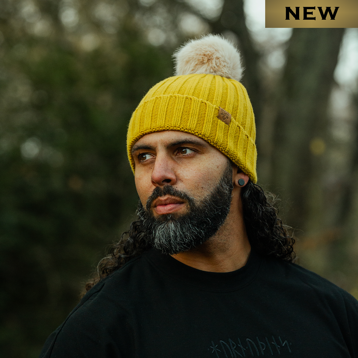 Merino Beanie with Pom Pom