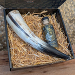 Viking Mead & Horn Gift Box Set - Mead Horn Gift Box - Horns of Odin
