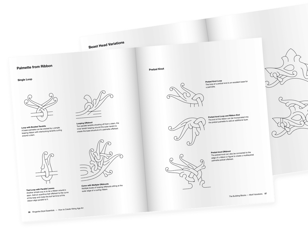 Ringerike Style Essentials: How to Create Viking Age Art - Book - Horns of Odin