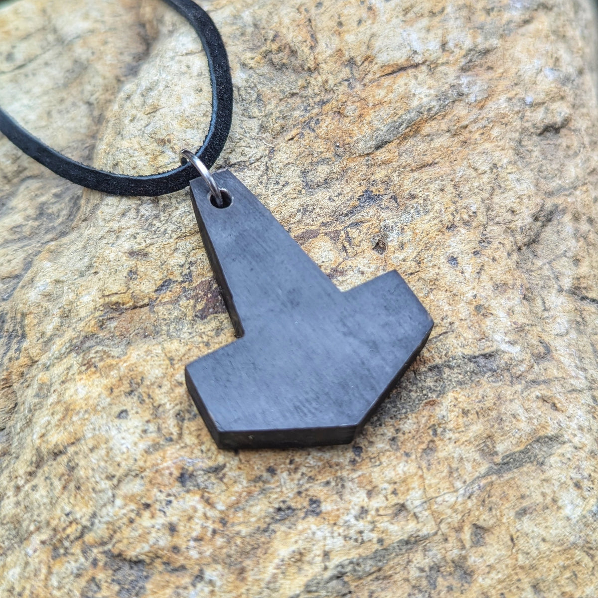 Buffalo Horn Mjölnir pendant