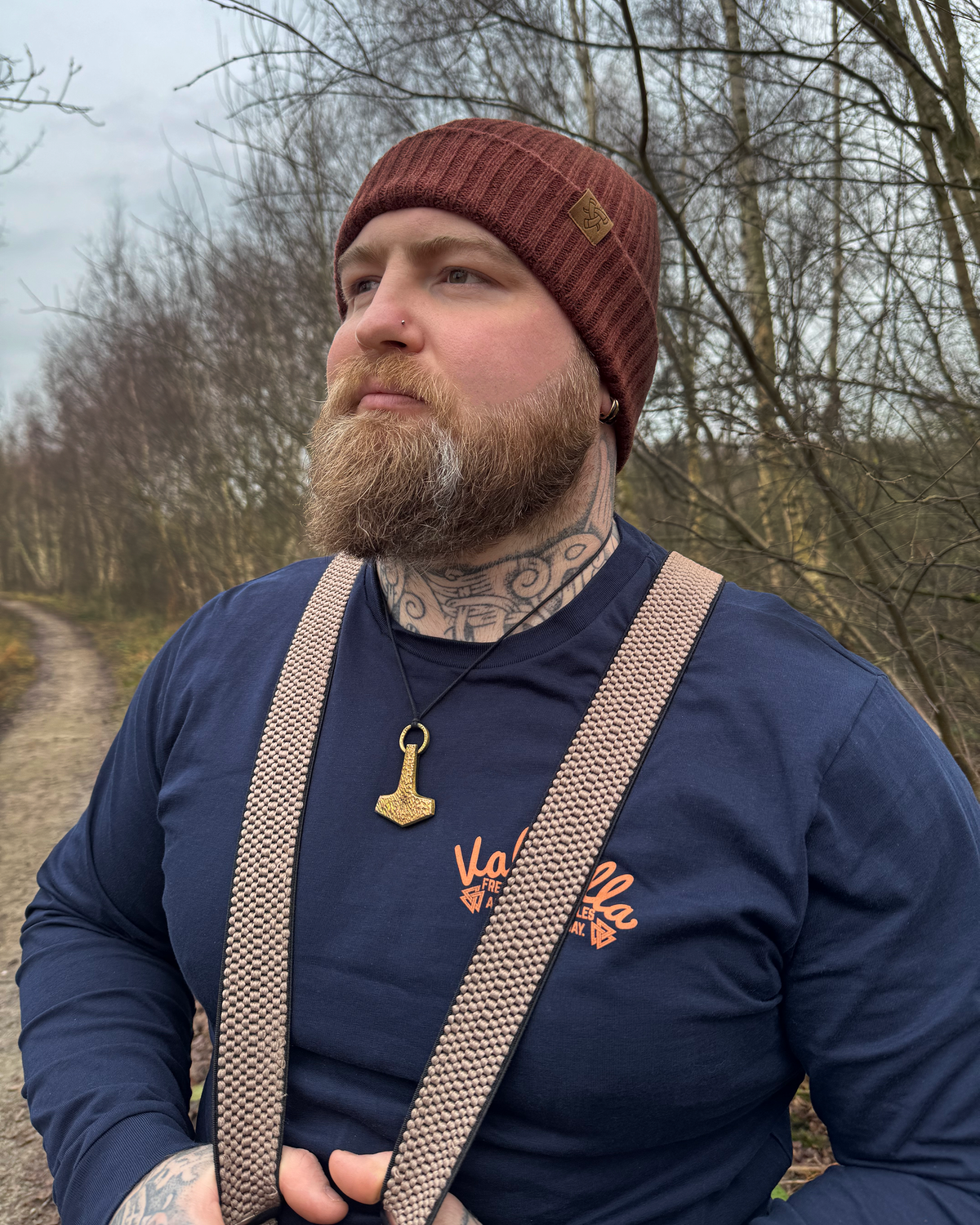 Wanderer's Merino Beanie - Russet - Beanies - Horns of Odin