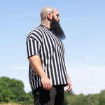 Embroidered Runic Tee (Stripe)