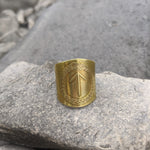 Rune Shield Ring (Younger Futhark) - Ring - Horns of Odin