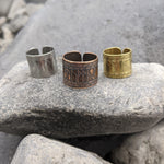 Rune ring, Steel/Copper/Brass