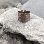 Owl cutout ring- Copper