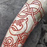 Red Knotwork Horn - Drinking horn - Horns of Odin