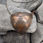 Triple raven pendant (copper)