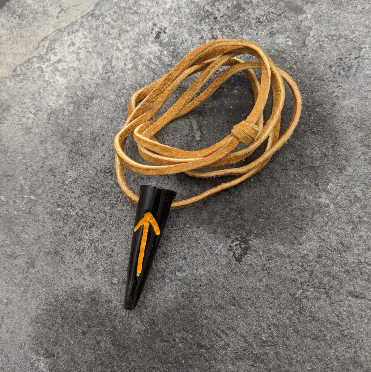 Rune Horn Pendant (Younger Futhark) - Pendant - Horns of Odin