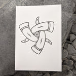 Horns of Odin Logo A5 Print - Art Work - Horns of Odin