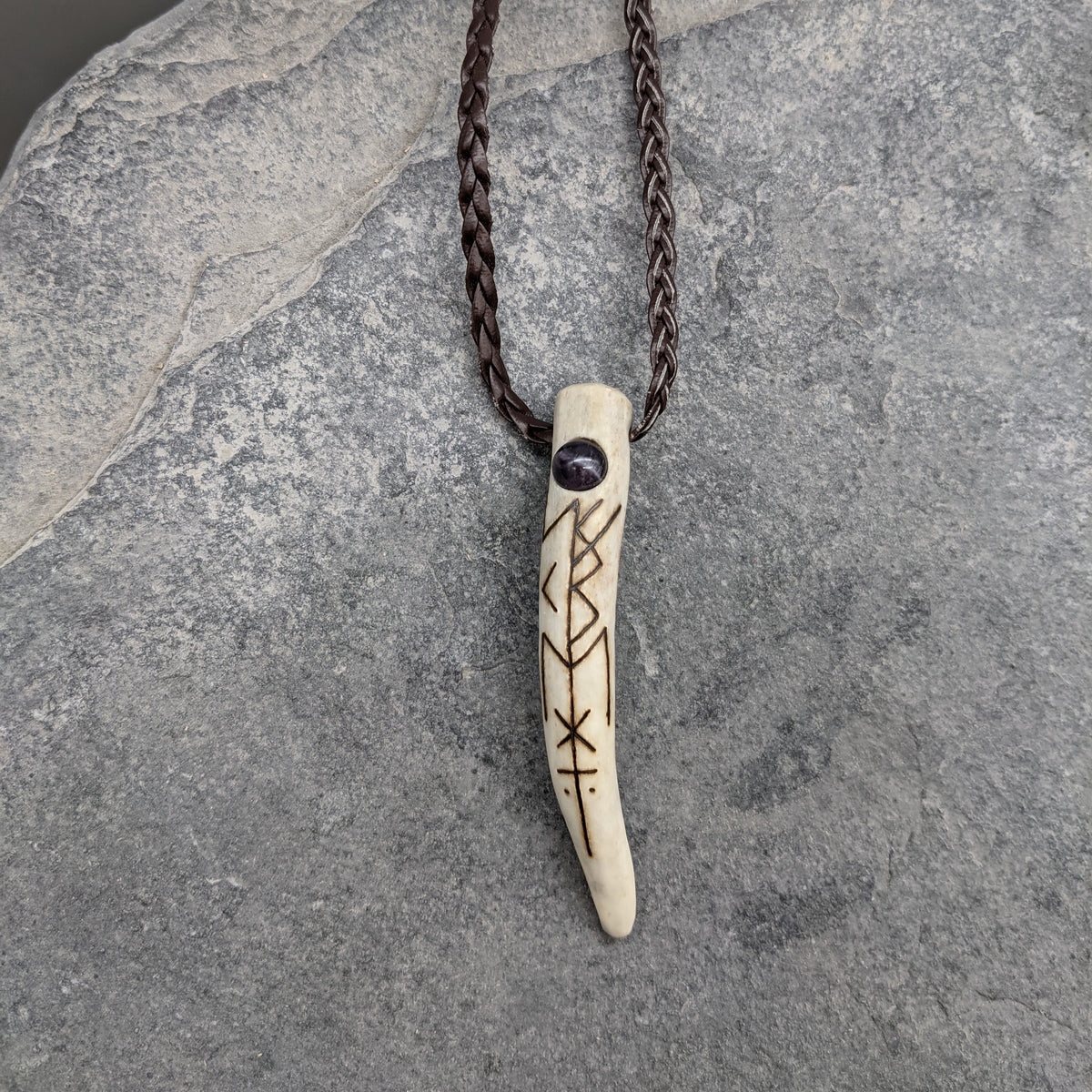 Antler Bindrune Pendant - Pendant - Horns of Odin