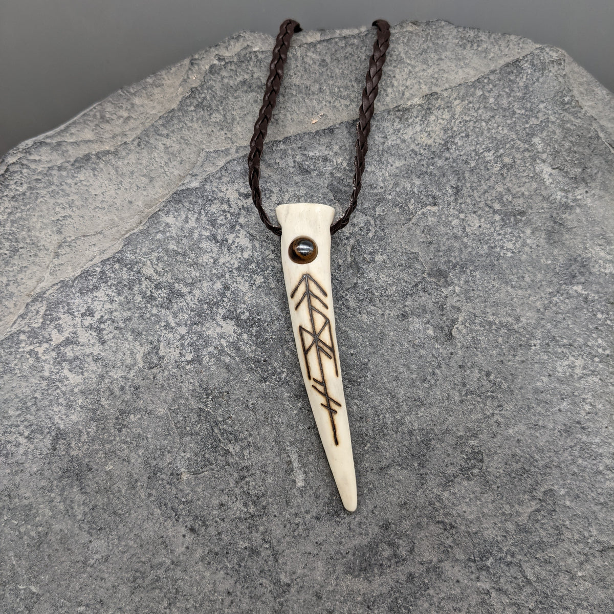 Antler Bindrune Pendant - Pendant - Horns of Odin