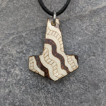 Buffalo Bone Snake Medicine Mjolnir Pendant - Pendant - Horns of Odin