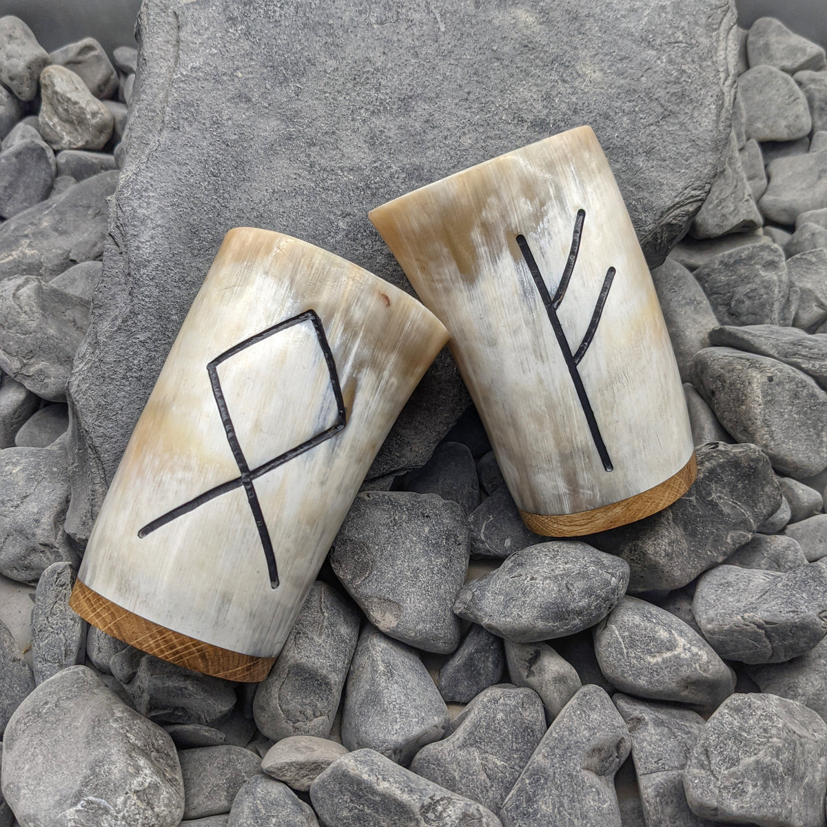 Rune Mug - Horn mug - Horns of Odin